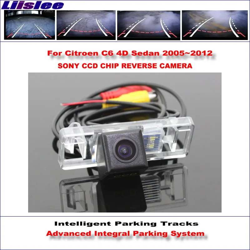 

Auto HD CCD SONY Rear Camera For Citroen C6 4D Sedan 2005~2012 Intelligent Parking Tracks Reverse Backup / NTSC RCA AUX