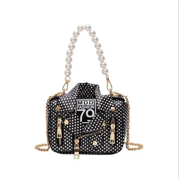 

Designer Messenger Bag Cool Jacket Shaped Punk MotobikeWomen Shoulder Bag Mini Crossbody Bag w06