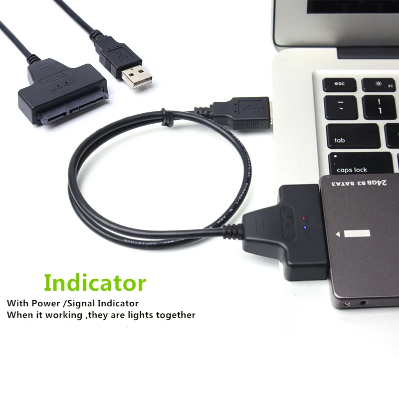 Адаптер 50 см для ПК ноутбука SATA2.0 SATA3.0 2 5 &quotHDD SDD драйвер жесткого диска конвертер