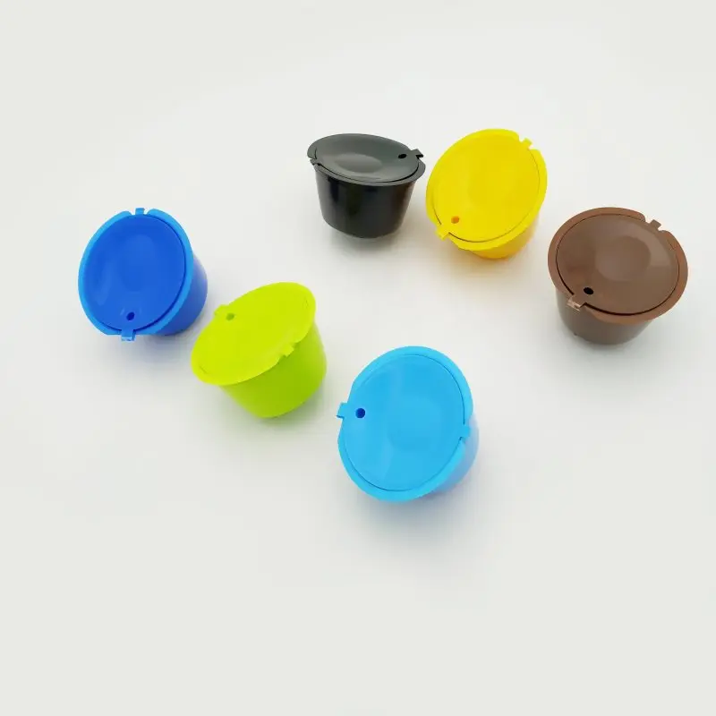 

1Pc Random Professional Refillable Coffee Filter Sweet Taste Reusable Coffee Capsule Plastic PP Basket Dolce Gusto