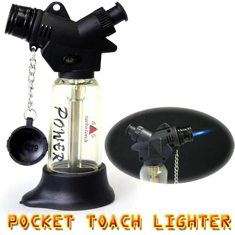 

Outdoor BBQ Lighter Cigar Torch Turbo Lighter Jet Butane Gas Cigarette C1300 Spray Gun Windproof Metal Pipe Lighter For Kitchen