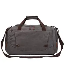 Холст вещевой мешок, 35L большой ёмкость путешествия вещевой мешок для ночь выходные чемодан для мужчин женщин многоф