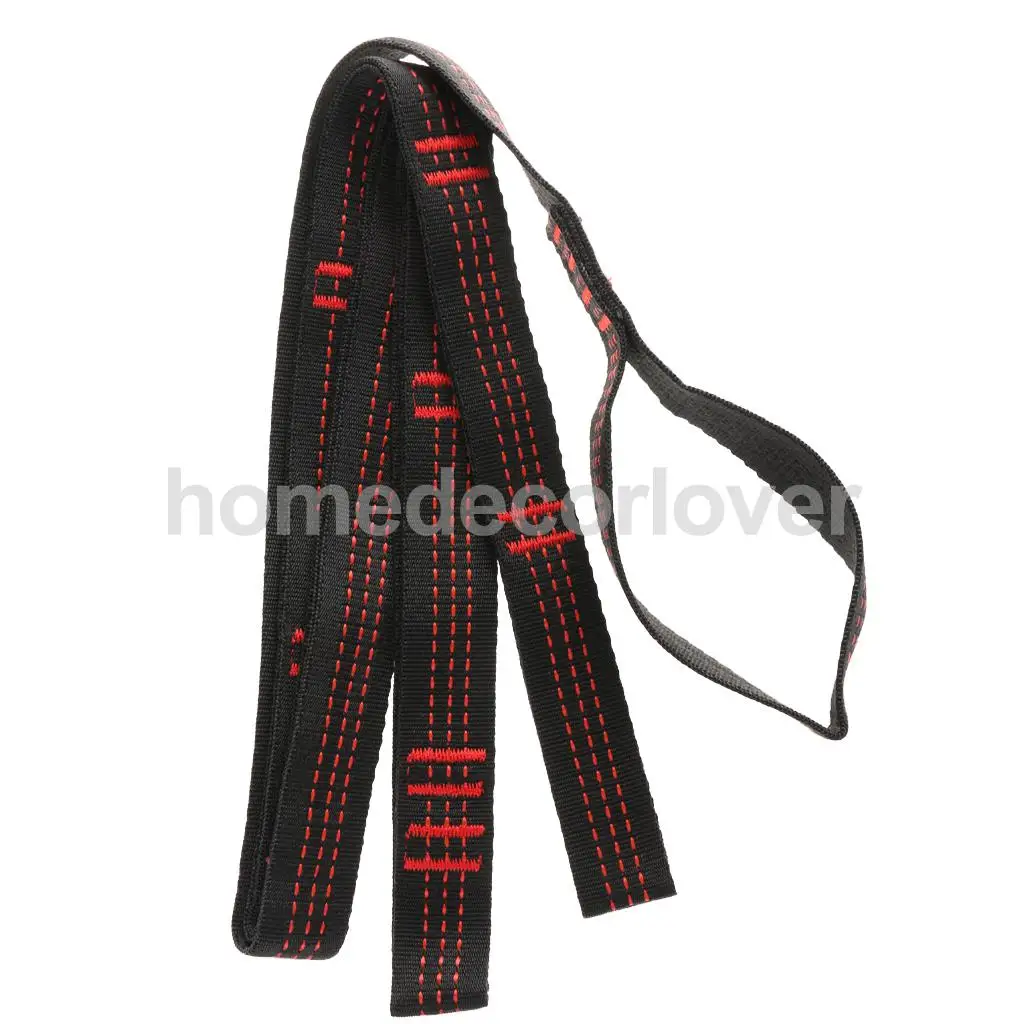 

2pcs Camping Hammock Tree Straps Suspension System Extension Loop Webbing 2M