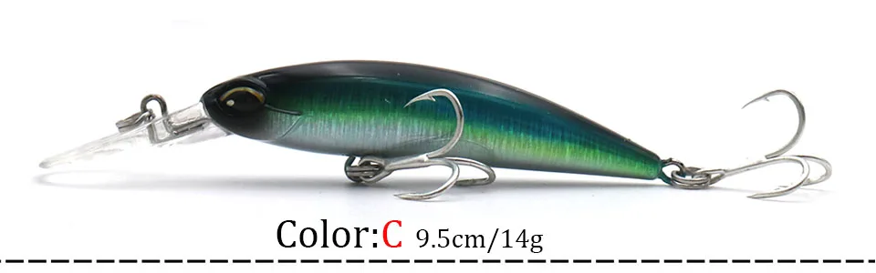 HISTOLURE Wobbler Fishing Lure 95mm 14g Floating Minnow Crankbait Bass Pike Bait Fishing Tackle Pesca