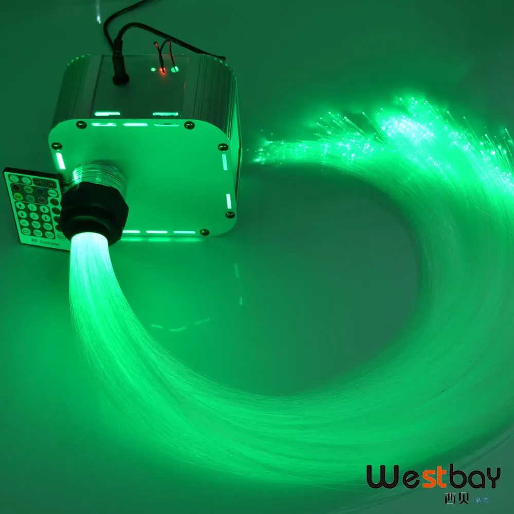 Westbay 32 Вт RGB 4 уровня скорости Мерцающий СВЕТОДИОДНЫЙ волоконно оптический