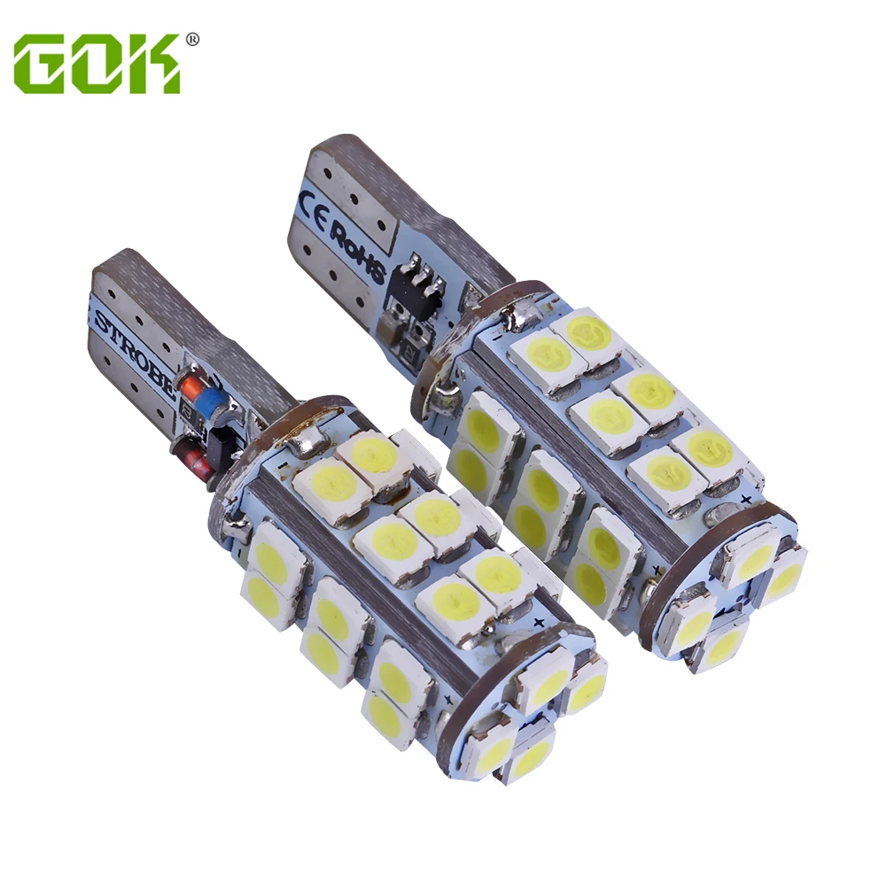 

50pcs/lot T10 Strobe flashing 194 W5W 30led 3020 1206smd LED lasting shine+auto strobe flash Two modes of Operation Car bulbs