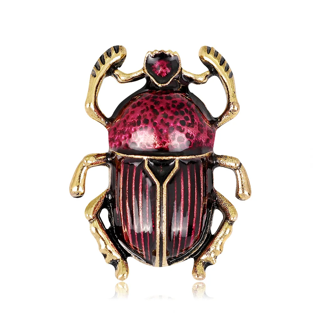 

Rhinoceros Beetle Brooch Fashion Color Drip Beetle Brooch Pins Europe And America Styles for Women Jewelry Accessories