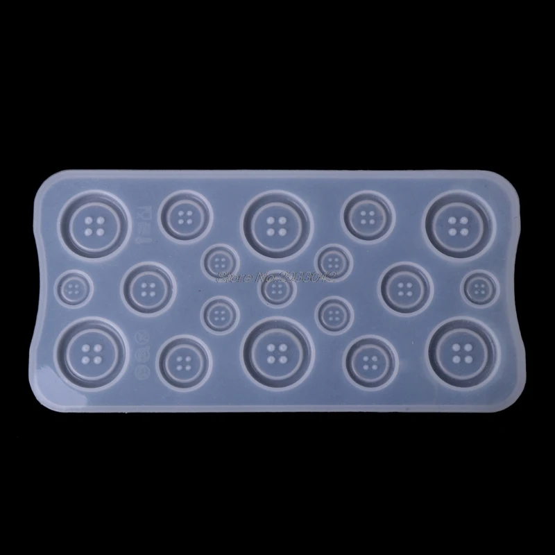 

Free shipping Free Shipping DIY Button Clear Silicone Mold Making Jewelry Casting Epoxy Mould Craft Tool New -W128