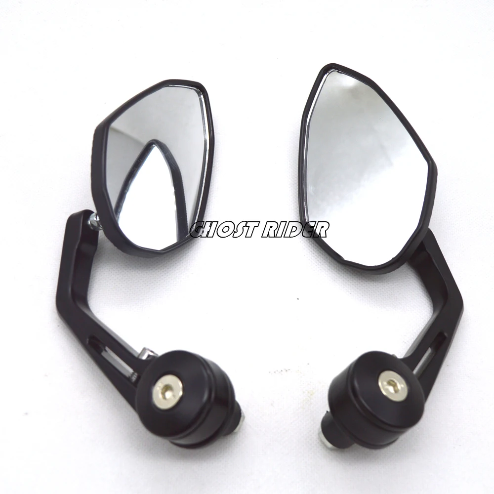

1 Pair Universal 7/8" Rear View Side Mirror Handle Bar End Reversing Mirror For Motorcycle Bicycle