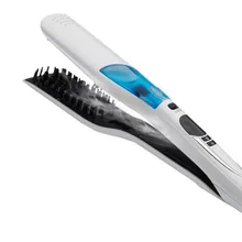 Спрей Паровая расческа для волос Выпрямление электричества Вытяните прямые бигуди-коклюшки для волос чугунная плита не повреждена