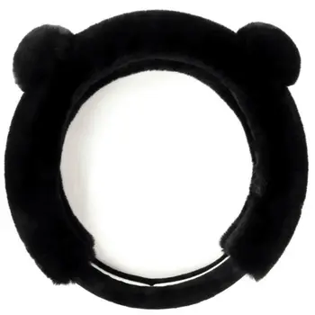 

Velvet 14.96" Soft Anti-slip Pink Car Steering Wheel Cover Universal Unique Design Auto Interior Accessories for Driving