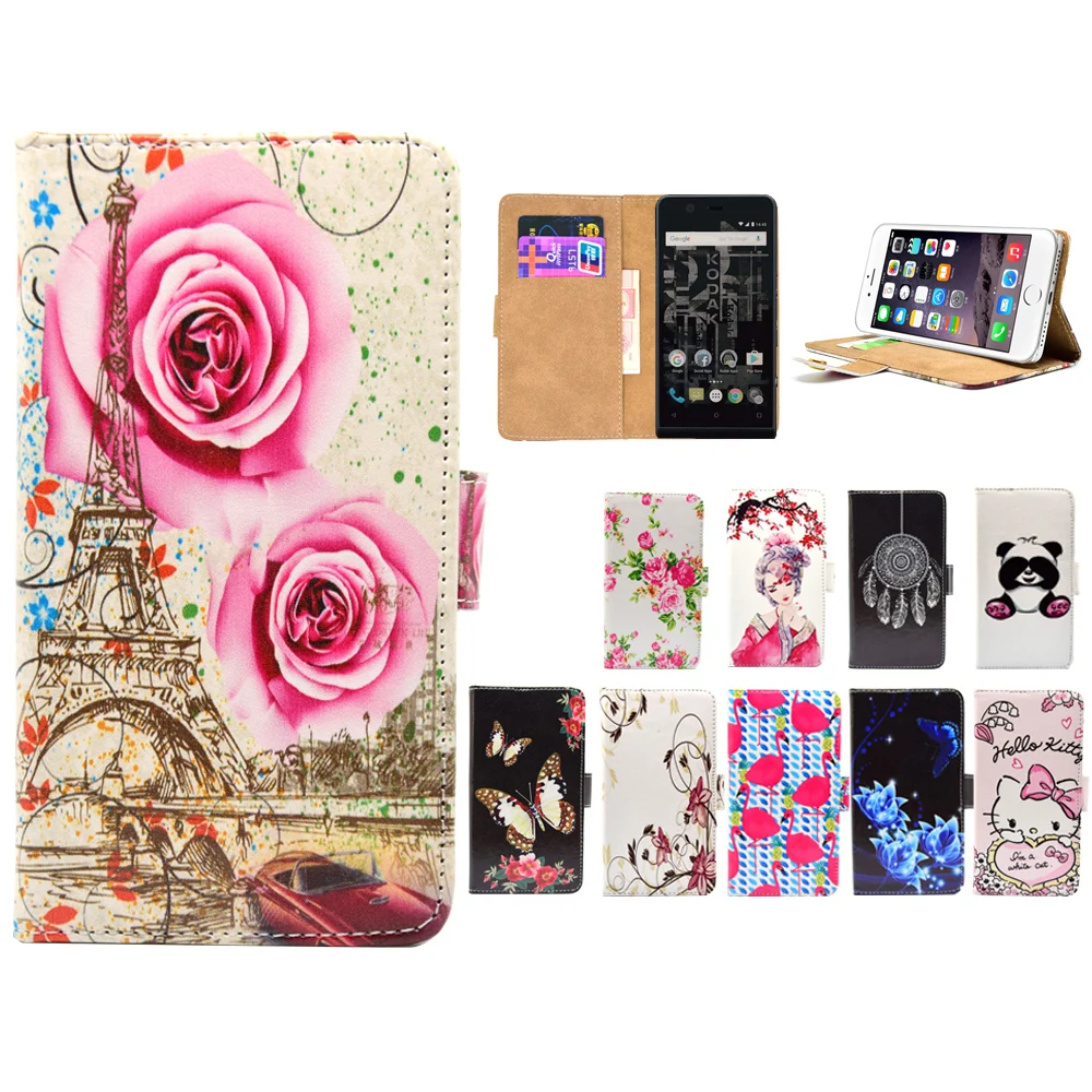 

LIHAIJUN 3C Higt quality Cartoon Flip pu leather Phone Cases Cover For Kodak Ektra