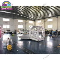 Factory Price 3m Inflatable Camping Tent Outdoor Inflatable Bubble Tent With Tunnel 1