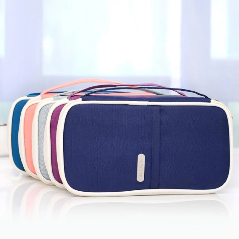 

Genuine Credit ID Card Holder Wallet Womens Zipper Polyester Case Purse Travel Passport Wallet 6 colors