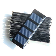 Hot Sale 10PCS/Lot Small Solar Panel 0.2W 2V 78.8*28.3MM Epoxy Solar Module Polycrystalline Silicon Solar Cell Free Shipping