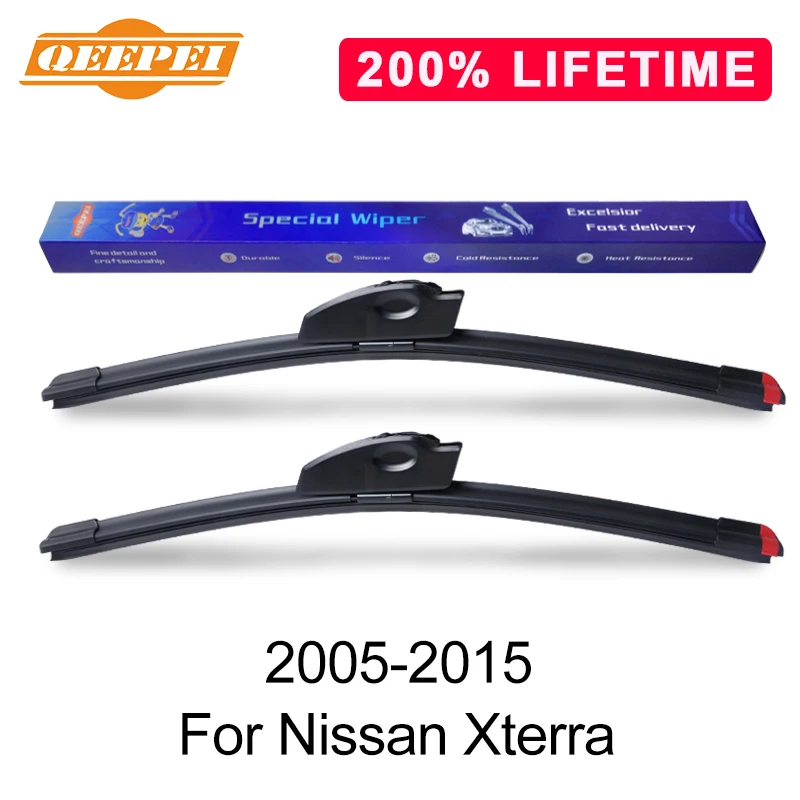 Qeepei Replace Wiper Blade For Nissan Xterra 20052015 Silicone Rubber