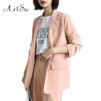 

Artsu Casual Offiece Ladies Suits Business Suit Coat Women Oversize Jacket Long Sleeve Suit Femme Workwear ASCO60080