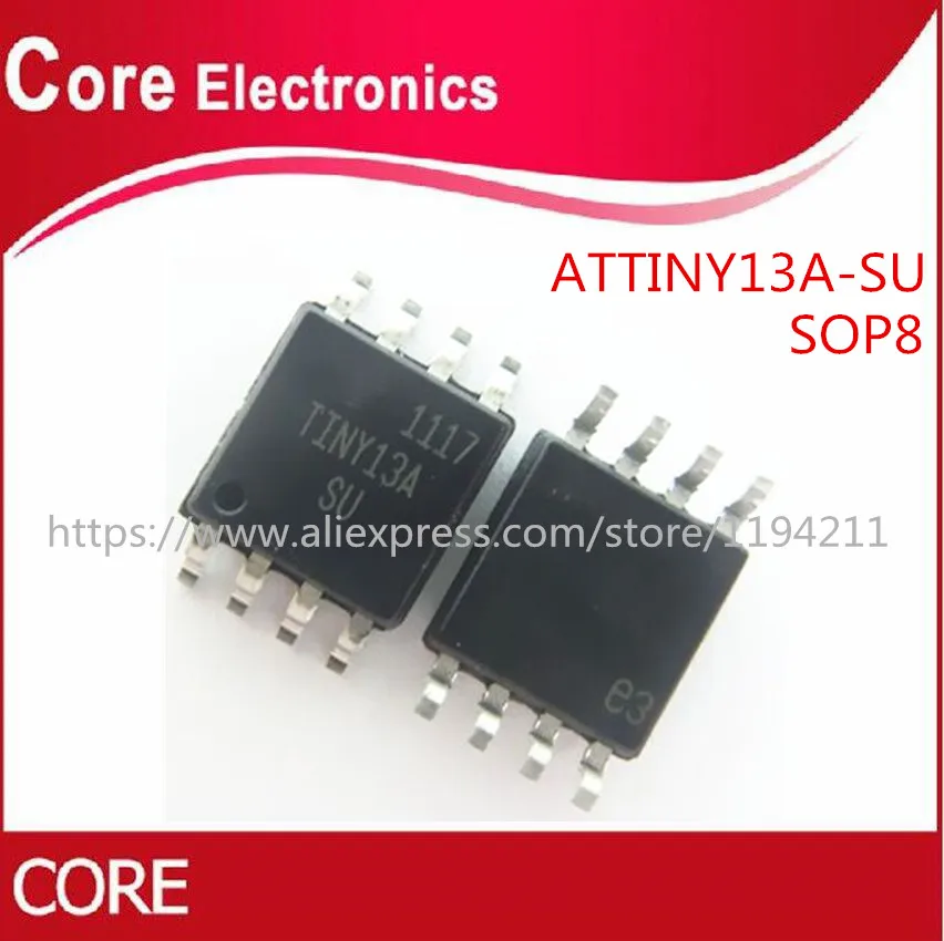 100 шт. TINY13A SU ATTINY13A ATTINY13 SOP8 новый и оригинальный IC|Интегральные схемы| |