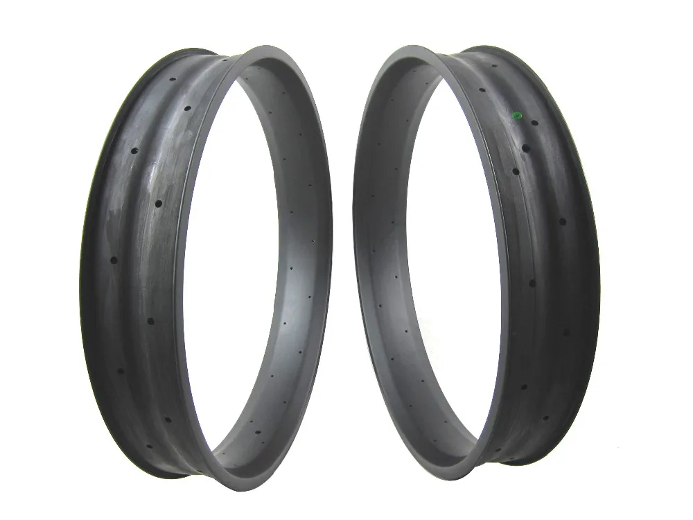 free shipping FR100C 100mm width 26er carbon fat bike rims, carbon snow