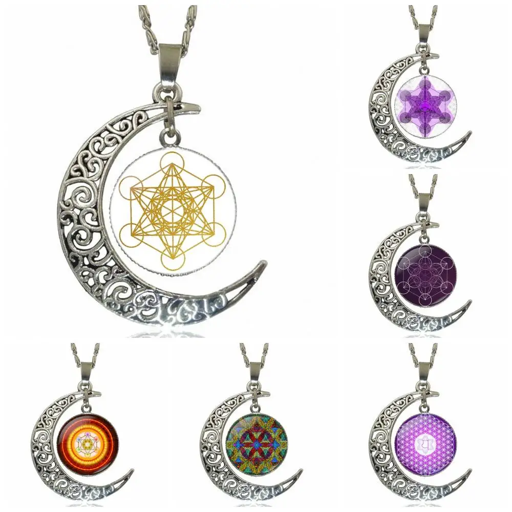 Для школьниц Макси Сакральная геометрия цветок жизни модные ювелирные изделия