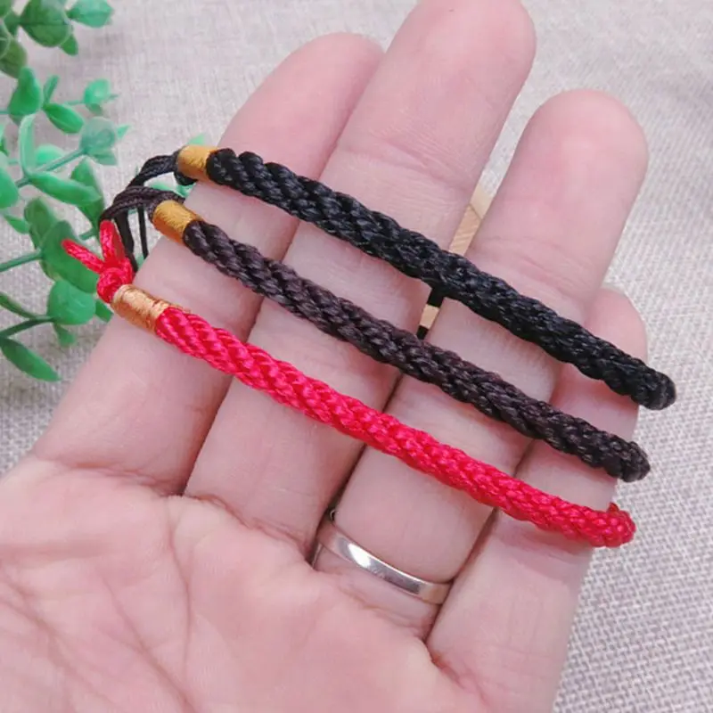 Luck Bracelet! Adjustable Handmade Rope Red String Good Lucky Bracelet Kabala Protection Men Women Jewelry Couple Bracelets