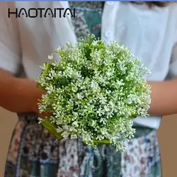 Букет невесты 2018 tificial шелк Пластик цветы невесты Свадебные украшения Милан фрукты зеленый Цветочная композиция с листьями