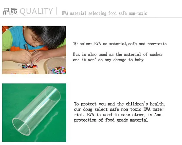 1000pcs 2.6mm EVA Hama/PUPUKOU Toy Kids Fun Craft DIY Handmaking Fuse Bead Creative Intelligence Educational Toys 5