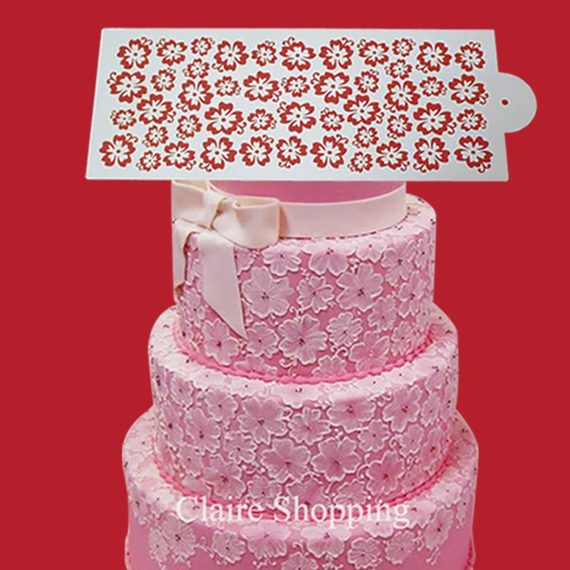 

Yueyue Sugarcraft Newest lace cake stencil beautiful for wedding cake decorating