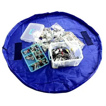 

Portable Kids Toy Storage Bag Infant Baby Play Mat For Lego Toys Organizer Bin Box Blanket Rug Outdoor Children Pad Travel Pouch