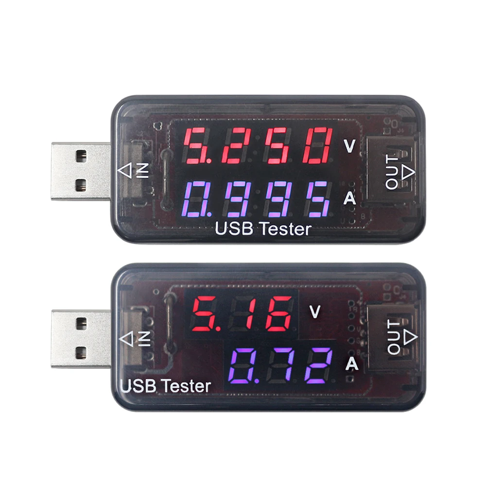 USB зарядное устройство Тестер батареи монитор 3,3-30 в 0-5A USB Тестер Цифровой DC Напряжение измеритель тока Зарядка телефона монитор