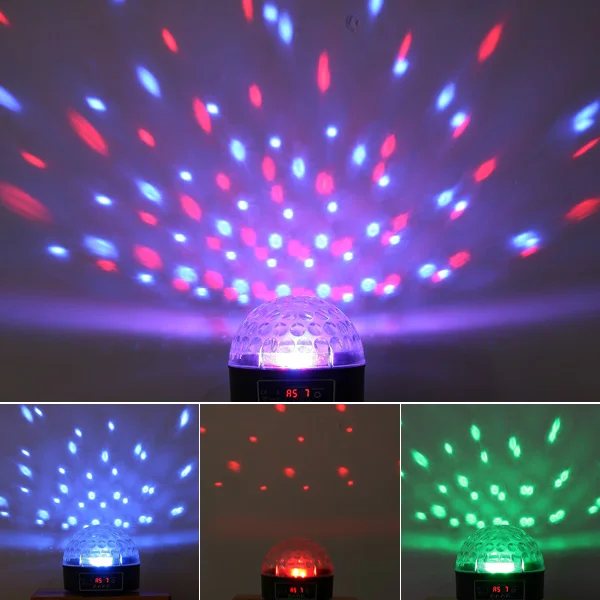 

Big Promotion Mini LED RGB Crystal Magic Ball Effect Light DMX Colorful Rotating Disco DJ DMX512 Stage Lighting EU/US Plug