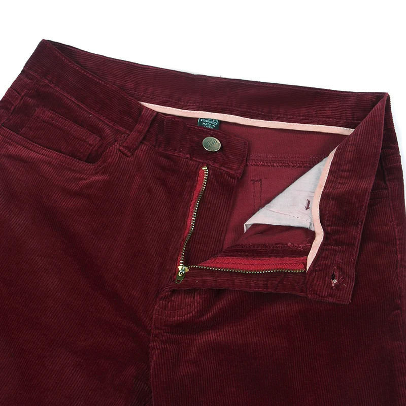Men's Spring Autumn Smart Casual Corduroy Pants Flares Mid Waist Bell-Bottom Big Size men casual pants,men corduroy pants