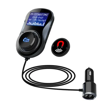 

2018 New Bluetooth Car Kit FM Transmitter Handsfree Bluetooth Car Kit Support TF Card MP3 PlayCar Audio Adapter 3.1A Car Charger