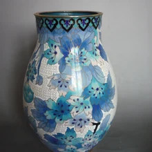 Коллекционные Перегородчатые вазы династии Цин \ ручная работа \ Украшение, цветок, прекрасный, древний