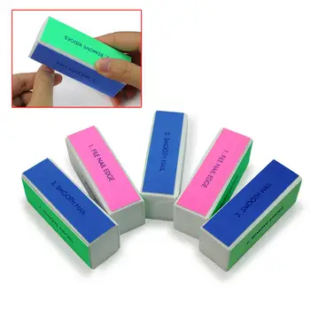 

5pcs Nail Art Shiner Buffer 4 Ways Polish Sanding Buffing File Block Beauty Nail Manicure