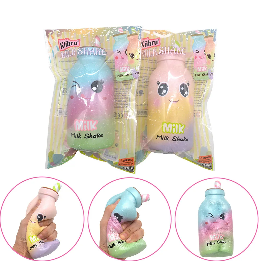 

1PCS Kiibru Squishy Milk Shake Slow Rising Scented Jumbo Cartoon Bread Cute Kid Toys Original Package Decor Gifts Stress Relief