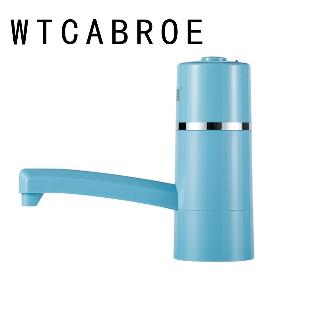 WTCABROE водяной насос Портативный питьевой бутылки Посуда для напитков диспенсер для воды беспроводной Перезаряжаемый Электрический питьевой инструмент для спорта - Цвет: BLUE 2