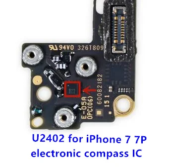 10 шт. U2402 для iPhone 7 7plus электронный компас 36X E4B 6S 6SP G-Датчик гироскоп | Мобильные