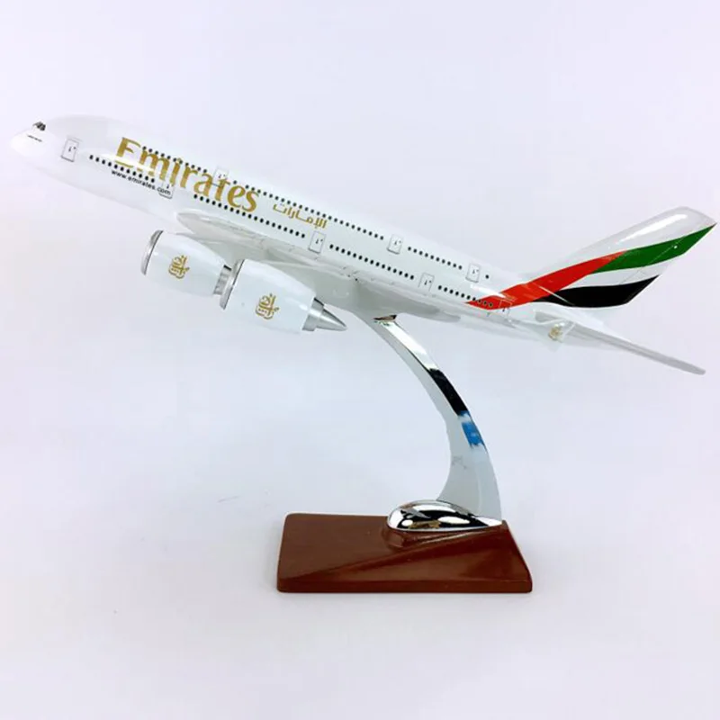 30 см 1:250 Airbus A380-800 модель ОАЭ самолет с базовым сплавом самолет коллекционный дисплей игрушка Коллекция украшения