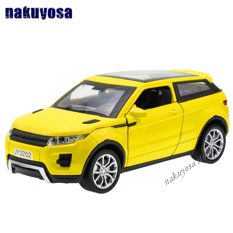 

1:32 New Style Colletible Alloy Toy Cars For Boys Children 4 Colors SUV Land Rover Models Evoque Diecast Vehicles