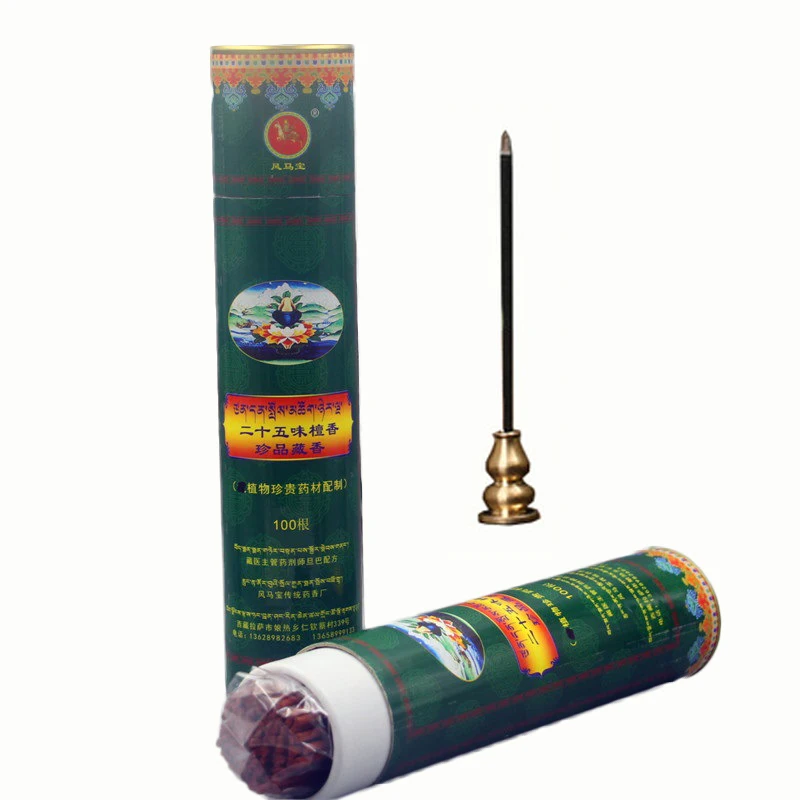 

Natural 25 Kinds Tibetan Medicine Incense Sticks Authentic Handmade Smell for Home Tearoom 100pcs Refreshing Line Stick Incenses