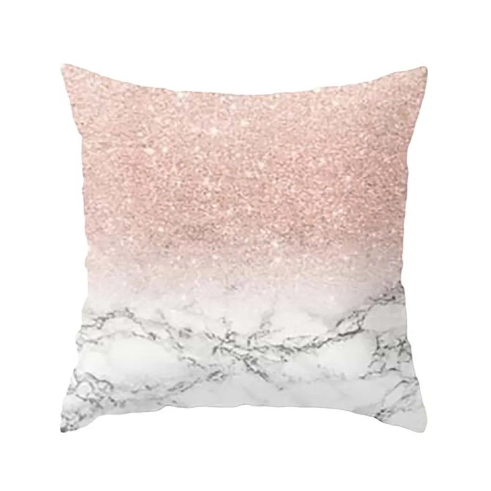 

ISHOWTIENDA Geometric Marble Texture Throw Pillow Case Cushion Cover Sofa Home Decor 45x45CM