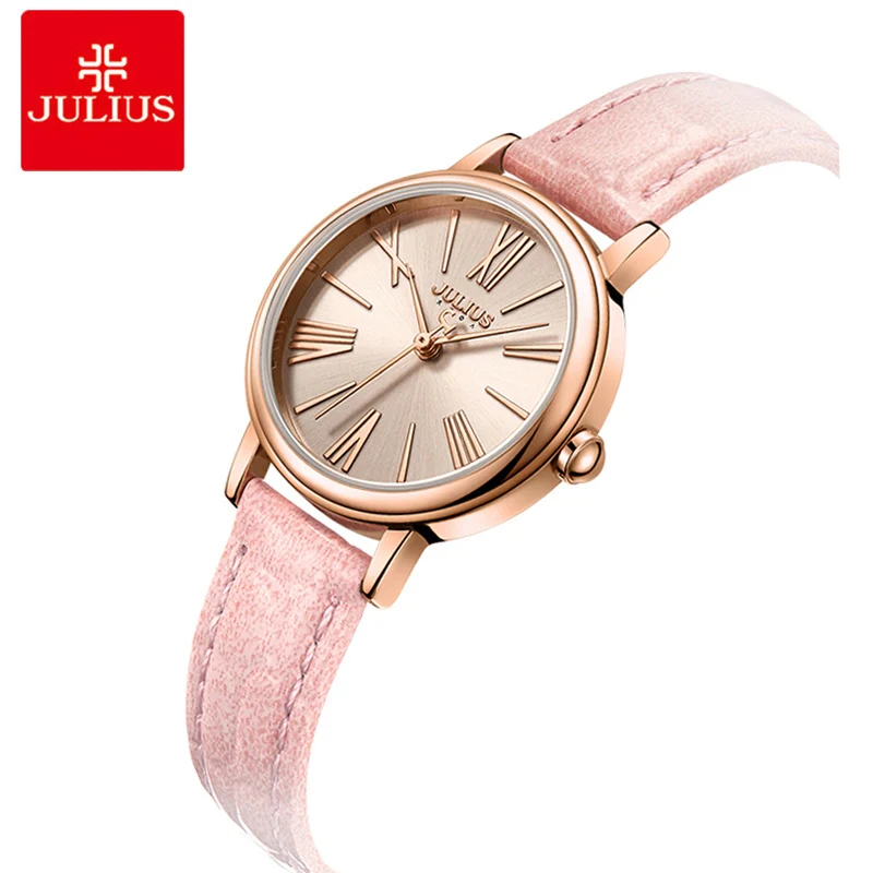 

Julius Roman Number Bracelet Watches Women Quartz Watch 2018 Casual Leather Ladies Wristwatch Montre Femme Reloj Mujer