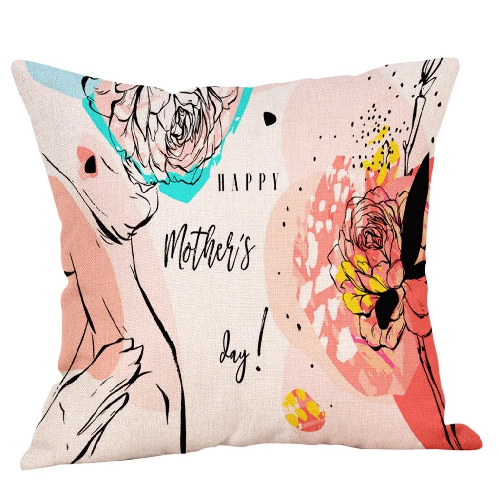 Gajjar Happy Mother Day дизайнерские льняные хлопковые наволочки для диванов с дизайном Love