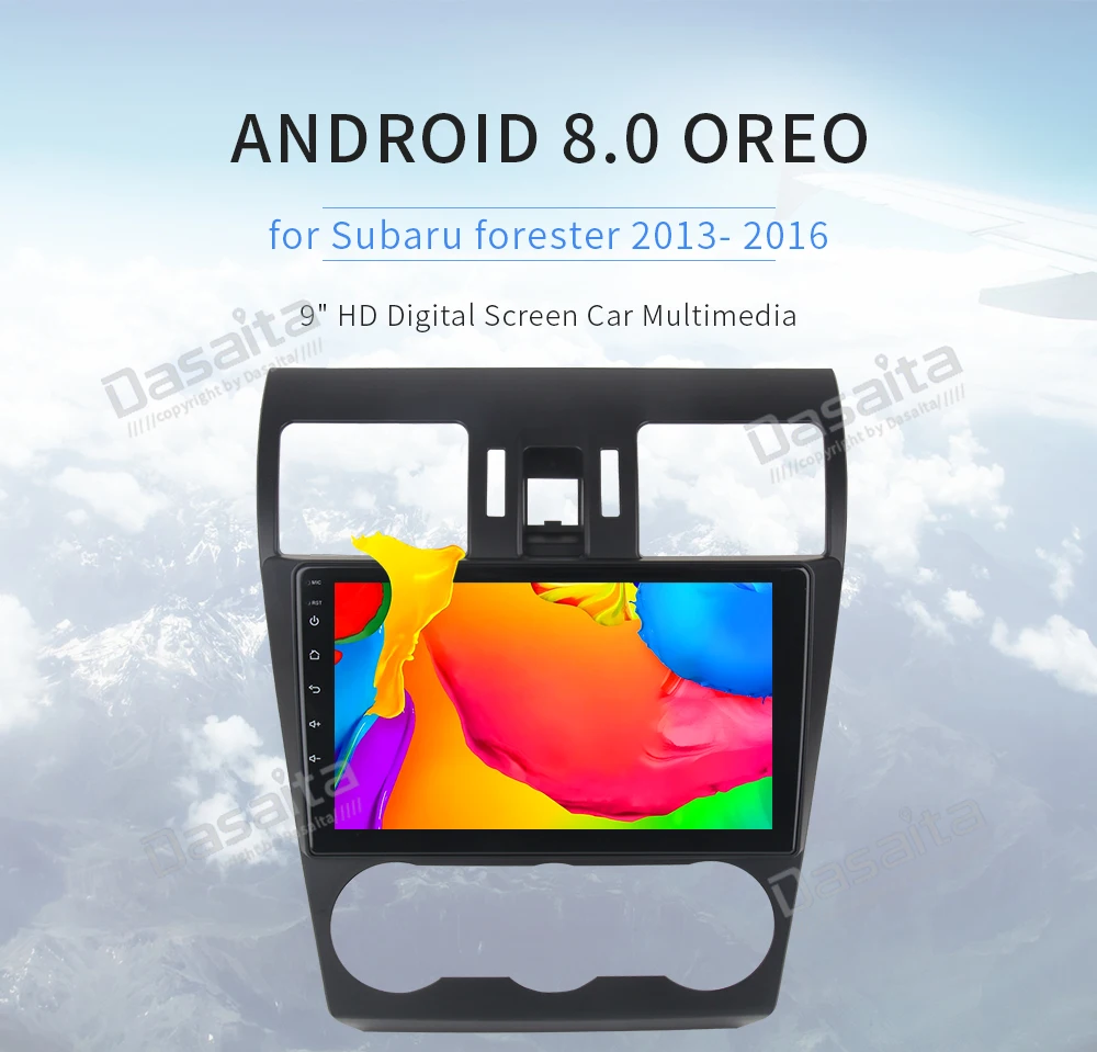 

Dasaita Android 8.0 Autoradio for Subaru Forster Navigation 2013 2014 2015 2016 Steering Wheel Control 4G 32G Octa Core