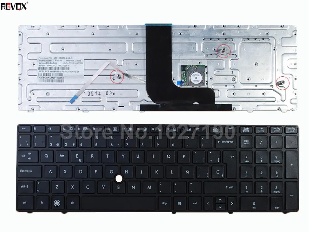 Новый SP Клавиатура ноутбука для HP 8560 Вт черная рамка черный с точки