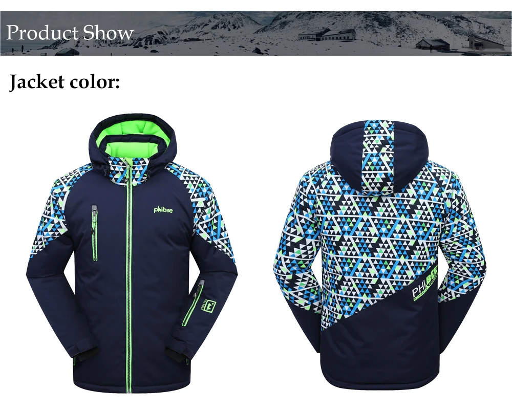 Boys Clothing Winter Ski Suit Thicken Outdoor Warm Set Snowboard Waterproof Jacket Pants Suitable-20-30 Degree
