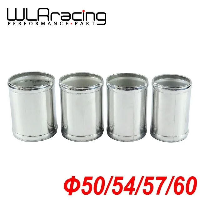 

WLR RACING - Alloy Aluminum Hose Adapter Joiner Pipe Connector Silicone 50mm or 54mm or 57mm or 60mm color silver