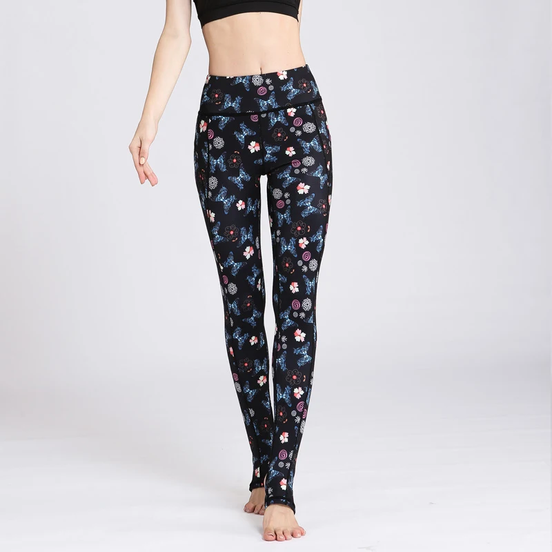 Women Sexy Yoga Pants Printed Legging Sport Pants Elastic Fitness Gym Pants Workout Running Tight Sport Leggings Female Trousers (3)