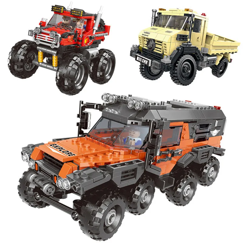 500+pcs Car Series All Terrain Vehicle Set Building Blocks Science and technology machinery seriesLegoings Educational Gifts Com | Игрушки и